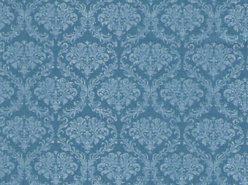 Bild 1 von Dirndl Stoff Ornamente Blumen - türkisblau - 50 cm