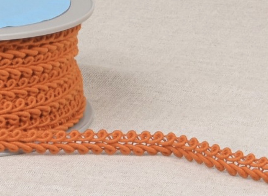 Bild 1 von Posamentborte - 8 mm breit - orange - Farbe 83