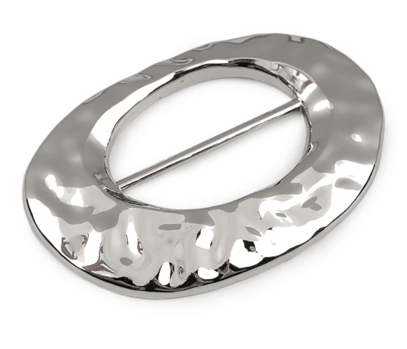 Bild 1 von Dirndlschnalle Gürtel Schürze - Metall - silberfarben - 50mm