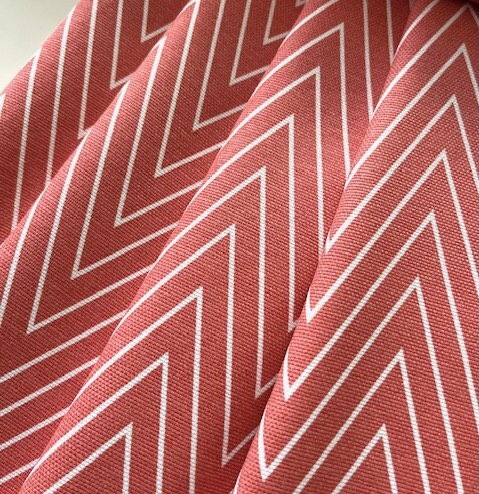 Bild 1 von Trachten Dirndl Stoff - Zackenmuster - Muster - koralle dunkler pfirsich - 200cm