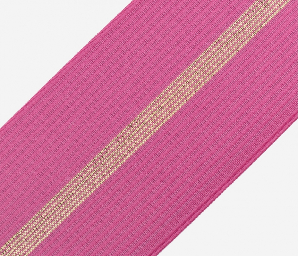 Bild 1 von Gummiband für Trachtengürtel - pink gold 6,5 cm  - Dirndlgürtel elastisch