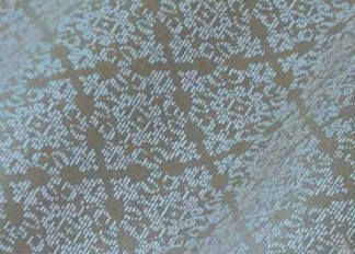 Bild 1 von Dirndl Stoff  Baumwollsatin Blumenornamente - grau zartblau - 50 cm
