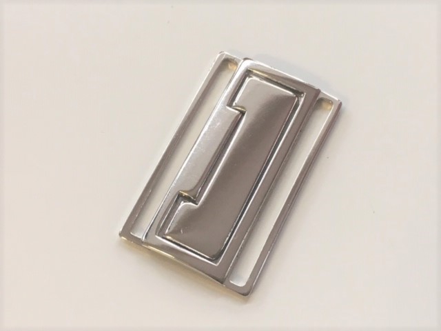 Bild 1 von Dirndlschnalle Schließe  Schürze - Metall - silberfarben - 5 cm