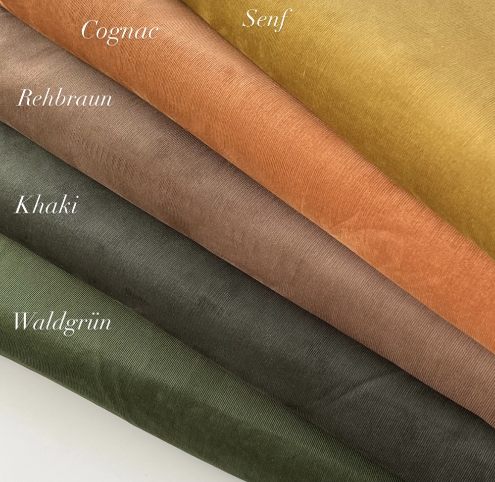 Bild 1 von Feincord / Samt Samtcord - waldgrün  - 50 cm