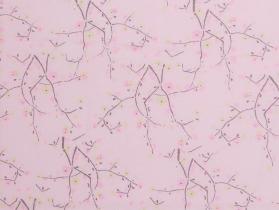 Bild 1 von Baumwollbatist  Blusenstoff - Blumen - zartrosa -  50 cm