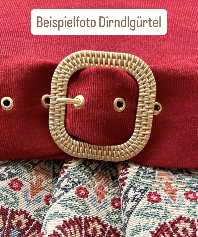 Bild 1 von Materialpaket für einen Breitcord Gürtel - salbeigrün