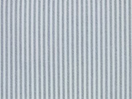 Bild 1 von Dirndl Stoff Baumwollsatin Streifen - zartgrau weiß - 50 cm