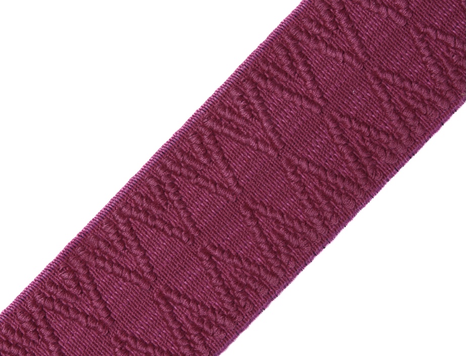 Bild 1 von Reststück Gummiband für Trachtengürtel - 4 cm  - dunkle beere Dirndlgürtel elastisch 90 cm