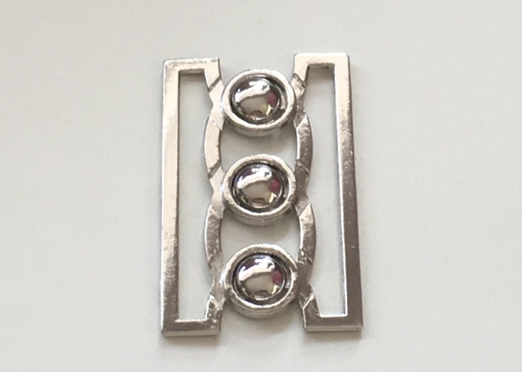 Bild 1 von Dirndlschnalle Schließe  Schürze - Metall - silbergrau 5 cm