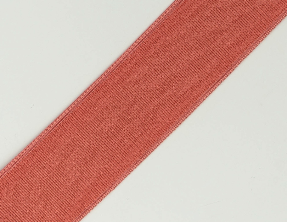 Bild 1 von Gummiband für Trachtengürtel - 3,5 cm  - koralle - Dirndlgürtel elastisch gewebt