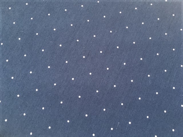 Bild 1 von Dirndl Stoff Punkte - dunkelblau - 50 cm