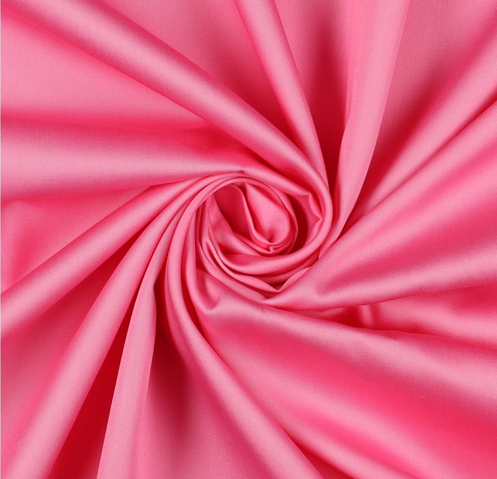 Bild 1 von Dirndl Stoff Baumwollsatin uni - kräftiges rosa - 50 cm