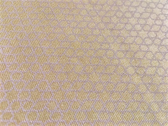 Bild 1 von Viskosejersey mit geometrischem Muster - zartgelb - 50 cm