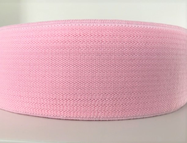 Bild 1 von Gummiband für Trachtengürtel - 4 cm  - rosa rose - Dirndlgürtel elastisch gewebt
