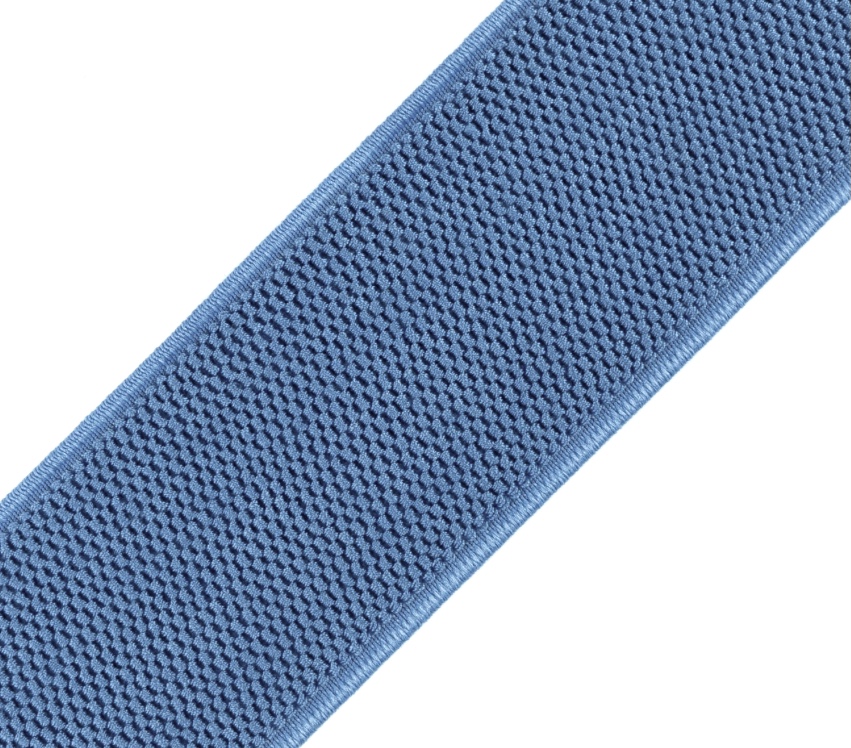 Bild 1 von Gummiband für Trachtengürtel - 5 cm  - ozeanblau  Dirndlgürtel elastisch gewebt