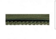 Bild 1 von Paspel Paspol  / Biese Satin - gedreht - 10 mm breit - dunkelgrün - Farbe 67