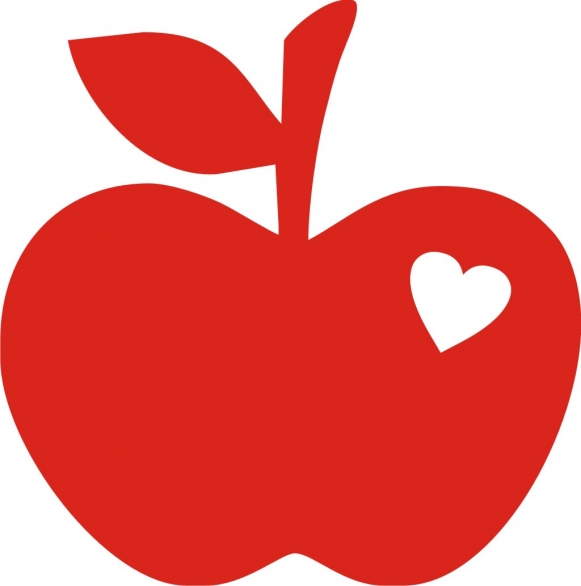 Bild 1 von Bügelmotiv Apfel groß - rot