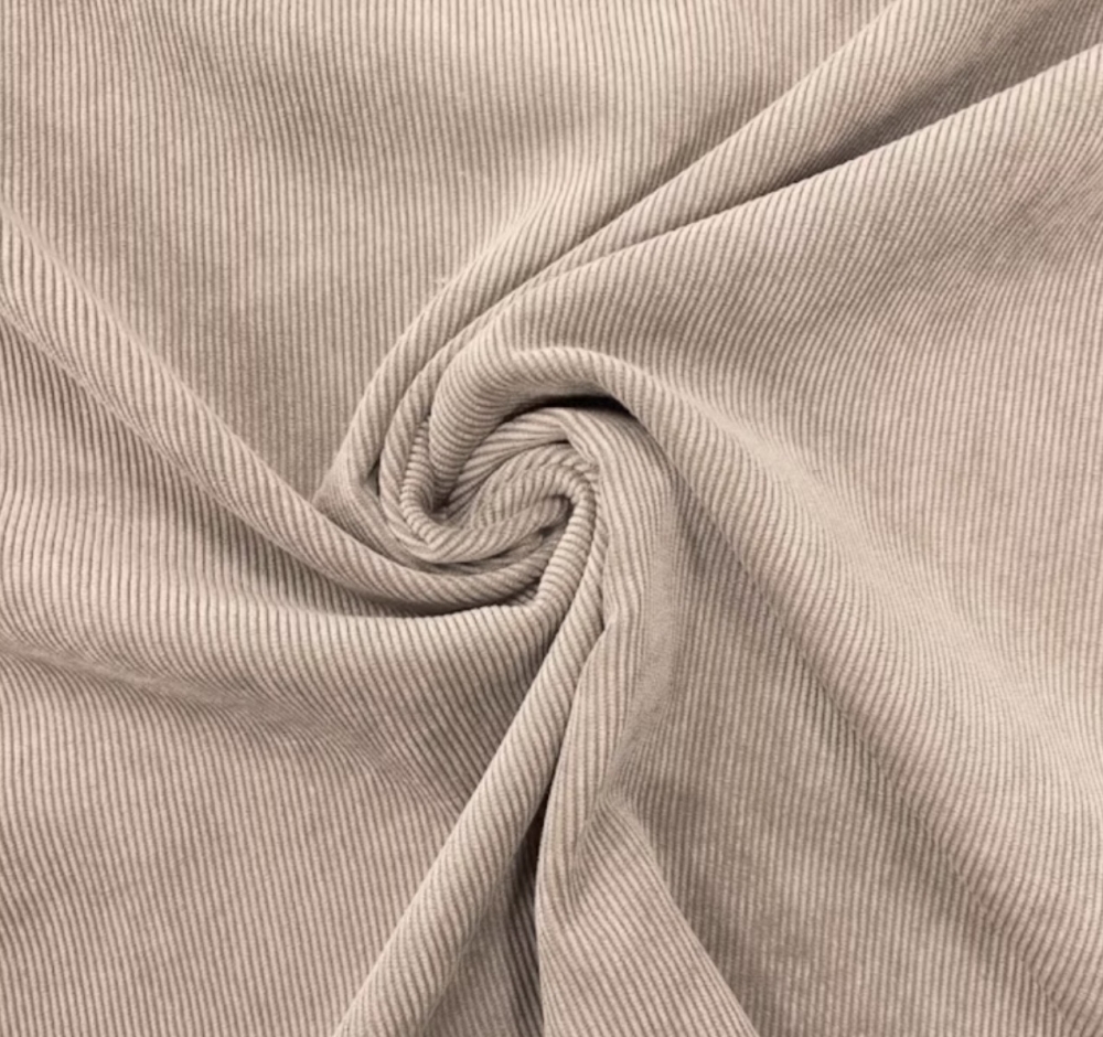 Bild 1 von Reststück Breitcord Samtcord - sandbeige kamel  - 130cm