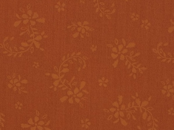 Bild 1 von Reststück Dirndl Stoff Baumwollsatin Blumen - dunkle marille - 48 cm