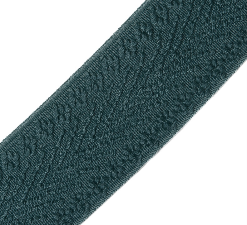 Bild 1 von Reststück Gummiband für Trachtengürtel - 4 cm  - seegrün  Dirndlgürtel elastisch 95cm