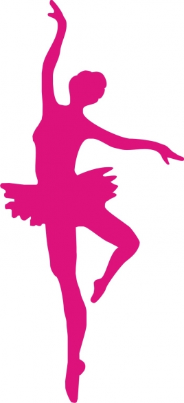 Bild 1 von Bügelmotiv Ballerina - pink