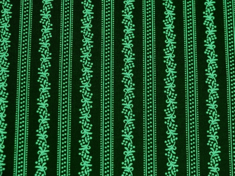 Bild 1 von Dirndlstoff Schürzenstoff Streifen - dunkelgrün - 50 cm