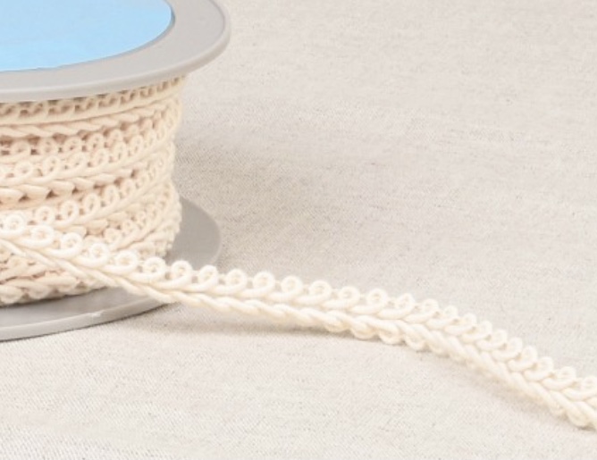 Bild 1 von Posamentborte - 8 mm breit - creme weiß - Farbe 51
