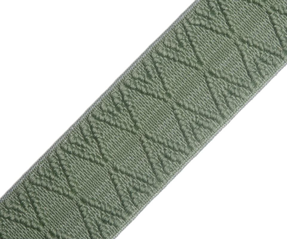 Bild 1 von Gummiband für Trachtengürtel - 4 cm  - salbei Dirndlgürtel elastisch gewebt