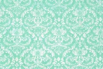 Bild 1 von Reststück Dirndl Stoff  Baumwollsatin Ornamente - mint - 100 cm
