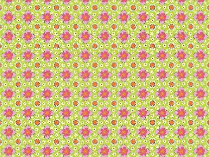 Bild 1 von Reststück Baumwollstoff Popeline - kleine Blumen  - hellgrün - 110 cm