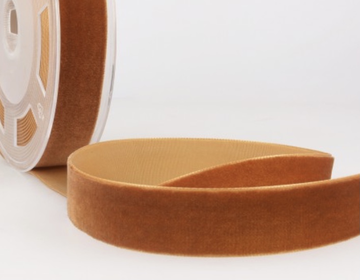 Bild 1 von Reststück Samtband Samt Samtbänder  - 7 mm breit - col 48  rost  175cm