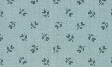 Bild 1 von Dirndl Stoff Baumwollsatin kleine Blumen - zartes graublau-hellgrau- 50 cm