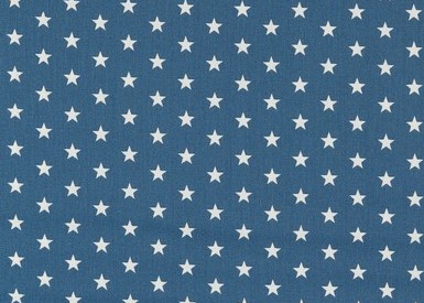 Bild 1 von Baumwollstoff Popeline - Jungen - Sterne blau - 50 cm