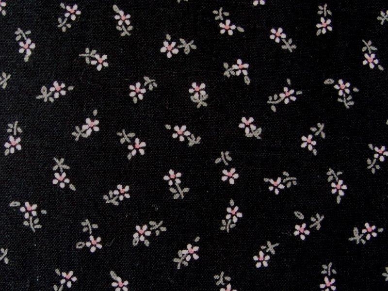 Bild 1 von Blümchen - schwarz rosa - 50 cm