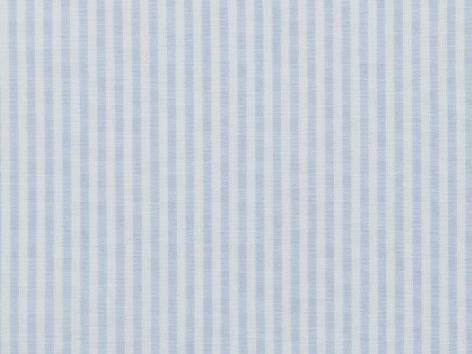Bild 1 von Baumwollstoff Popeline Streifen - garngefärbt hellblau - 3mm - 50 cm