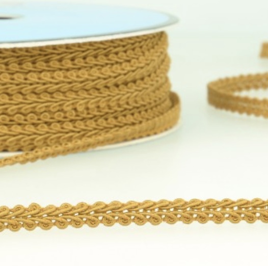 Bild 1 von Reststück Posamentborte - 8 mm breit - senfgelb - Farbe 42     135cm