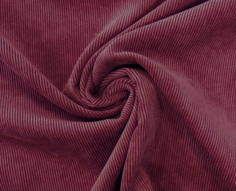 Bild 1 von Reststück Breitcord Samtcord - bordeauxrot  - 200 cm
