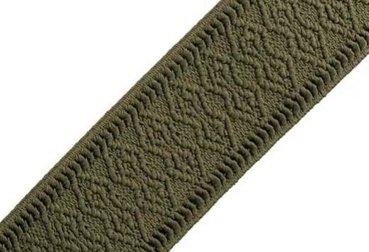 Bild 1 von Gummiband für Trachtengürtel - 4 cm  - olivgrün Dirndlgürtel elastisch gewebt 125cm