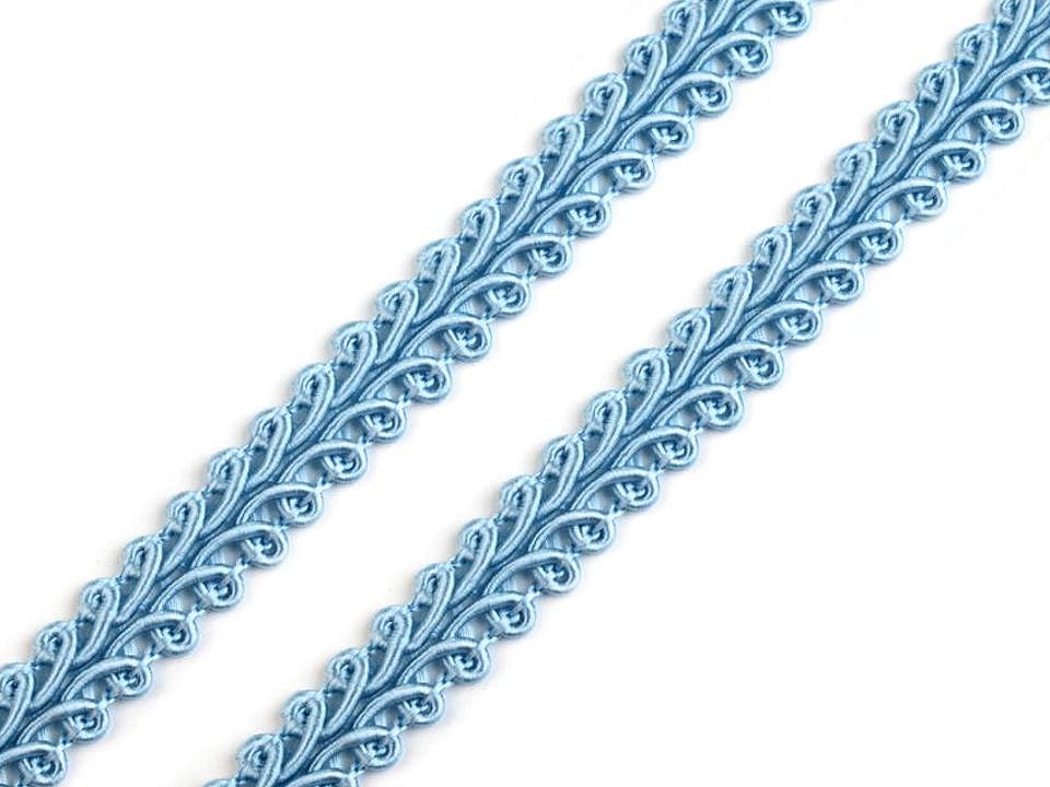 Bild 1 von Reststück Borte Posamentborte - 10 mm breit - hellblau  250cm