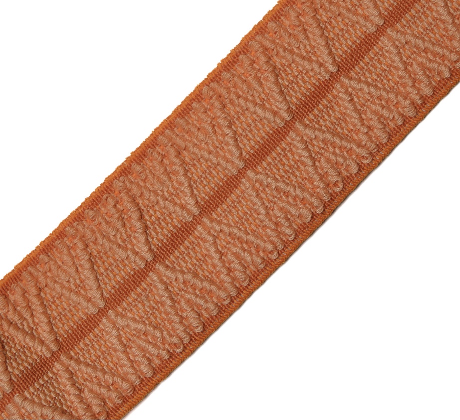 Bild 1 von Reststück Gummiband für Trachtengürtel - 4 cm  -  Dirndlgürtel orange  marille elastisch  135cm