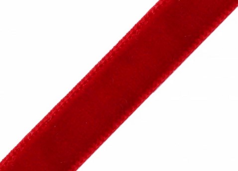 Bild 1 von Samtband Samt Samtbänder  - 9 mm breit - rot - 3 Meter