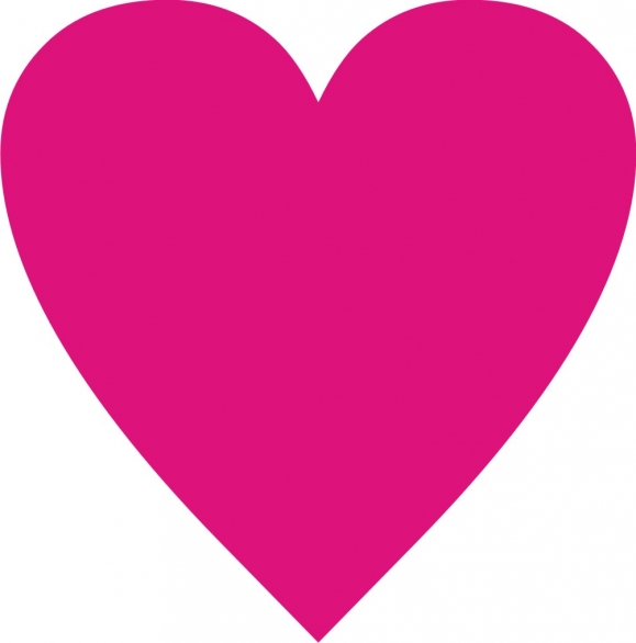 Bild 1 von Bügelmotiv Herz - pink