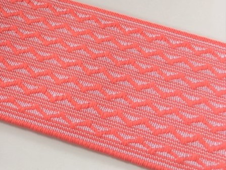 Bild 1 von Gummiband Trachtengürtel - 6 cm  - koralle -   Dirndlgürtel elastisch gewebt