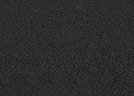 Bild 1 von Reststück Wollsatin Jacquard Mischgewebe knitterfrei Ornamentmuster - schwarz - 115 cm