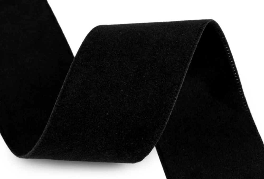 Bild 1 von Samtband doppelseitig  - 40 mm breit - schwarz - 3 Meter