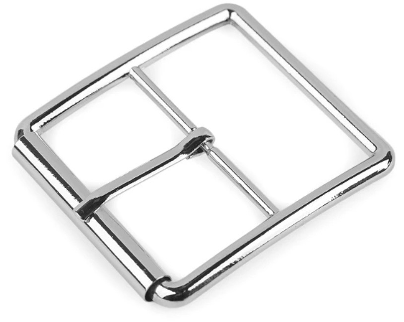 Bild 1 von Gürtelschnalle mit Dorn - Schließe - Metall silberfarben  -  40 mm