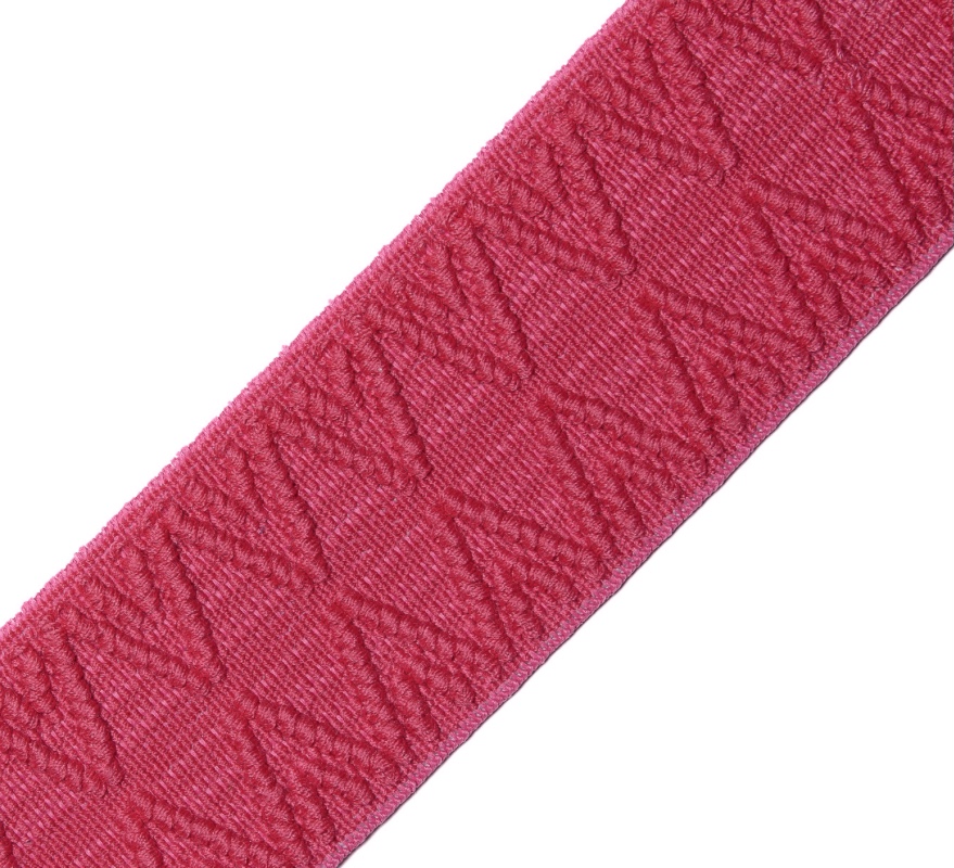 Bild 1 von Reststück Gummiband für Trachtengürtel - 4 cm  - pink beere Dirndlgürtel elastisch 83cm