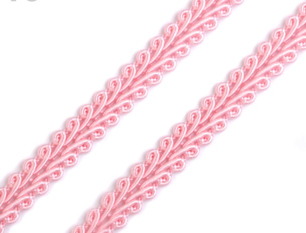 Bild 1 von Reststück Borte Posamentborte - 8 mm breit - rosa  110cm