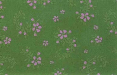 Bild 1 von Dirndl Stoff Baumwollsatin Blumen - grün flieder - 50 cm
