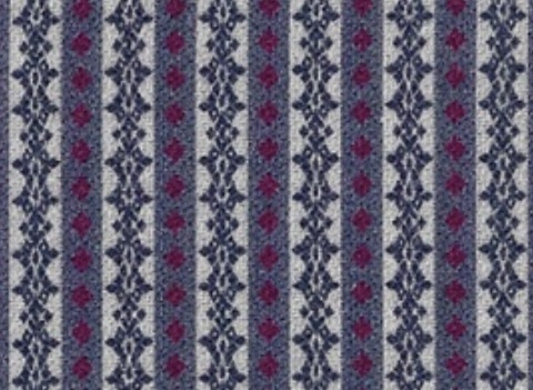 Bild 1 von Trachten Dirndl Stoff  Baumwollköper  knitterarm Rankenmuster blau  - 50 cm